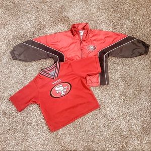 Toddlers 49ers Jersey & Windbreaker